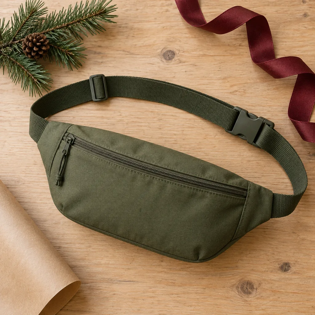 Representative photo-style image of everyday belt bag — generated, not a specific product