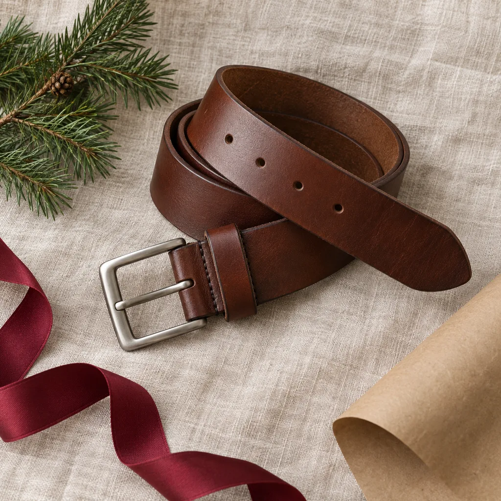 Representative photo-style image of classic everyday belt — generated, not a specific product