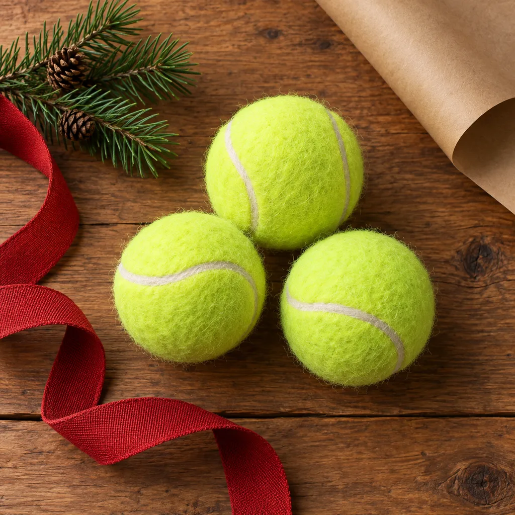 Representative photo-style image of classic fetch ball set — generated, not a specific product
