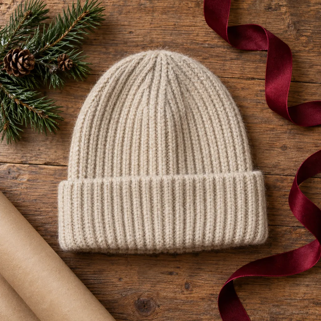 Representative photo-style image of classic knit beanie — generated, not a specific product