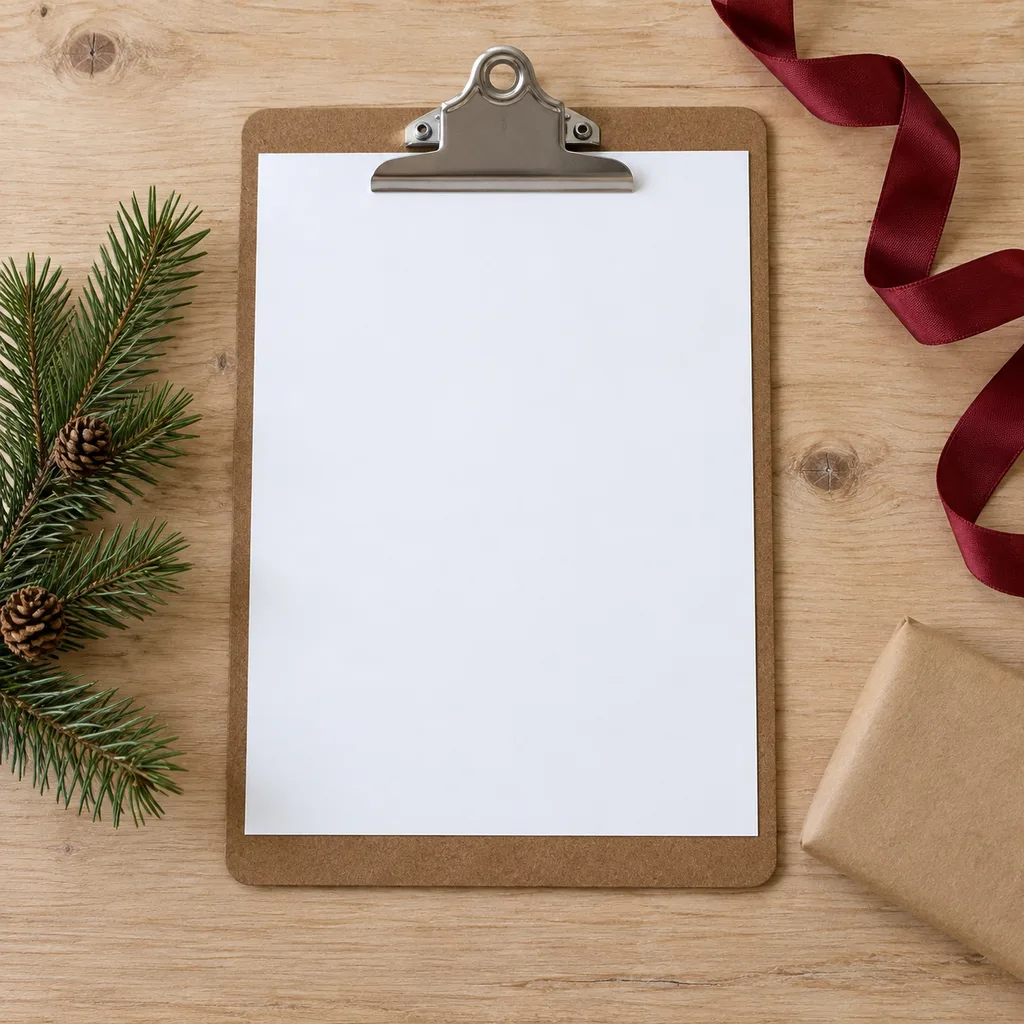 Representative photo-style image of classic standard clipboard — generated, not a specific product