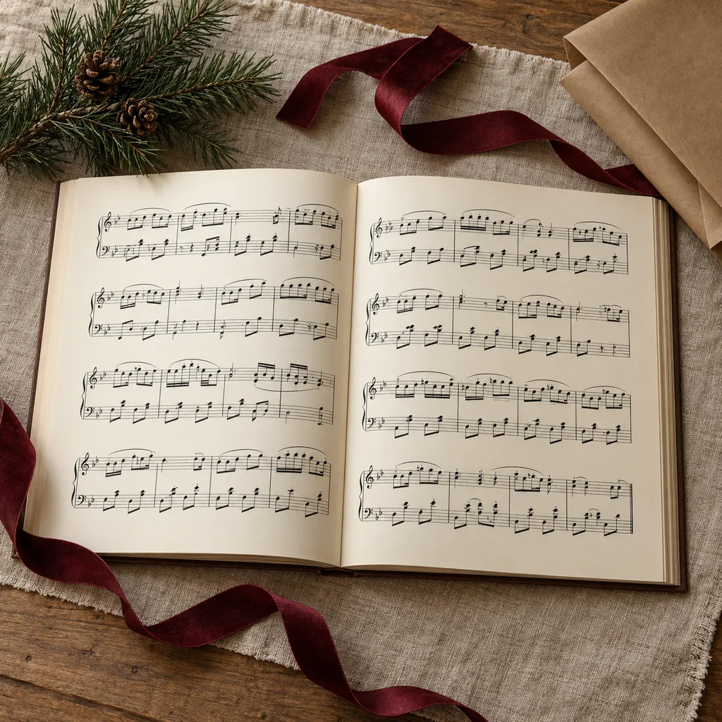 Representative photo-style image of classical piano repertoire book — generated, not a specific product