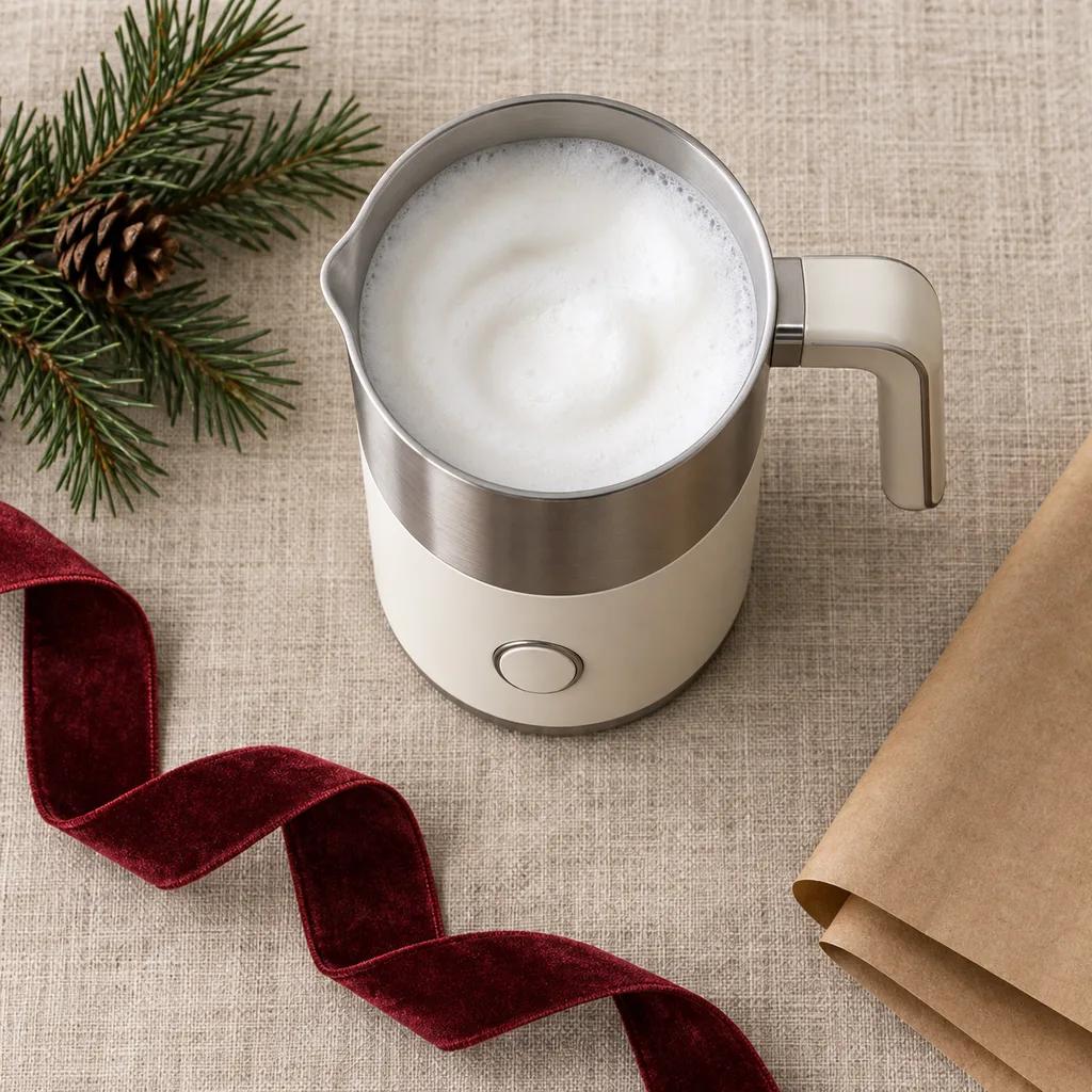 Representative photo-style image of cold foam specific milk frother — generated, not a specific product