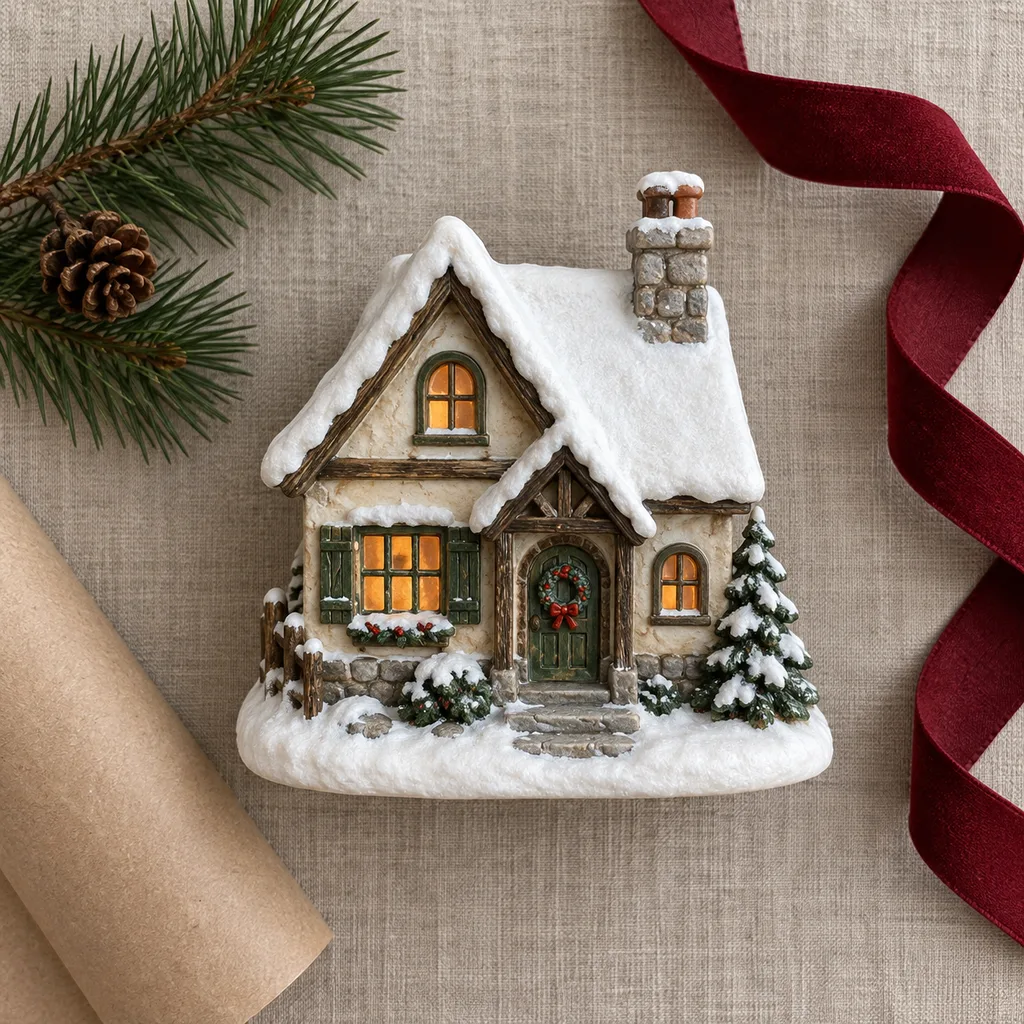 Representative photo-style image of collectible winter village piece — generated, not a specific product