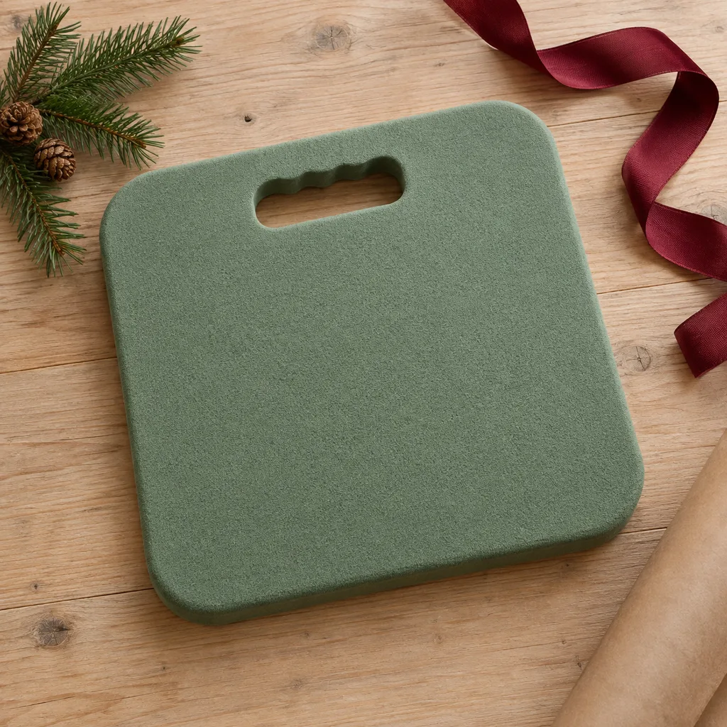 Representative photo-style image of comfortable garden kneeling pad — generated, not a specific product