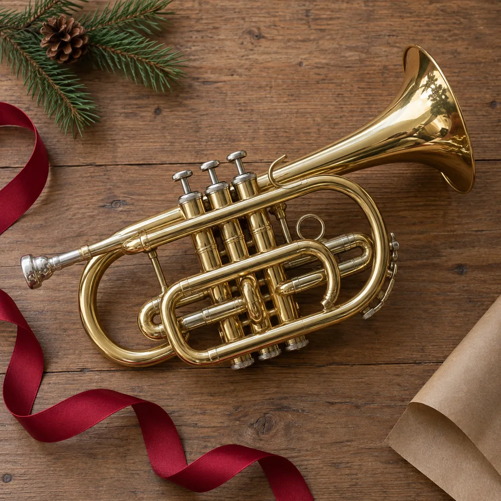 Representative photo-style image of cornet instrument — generated, not a specific product