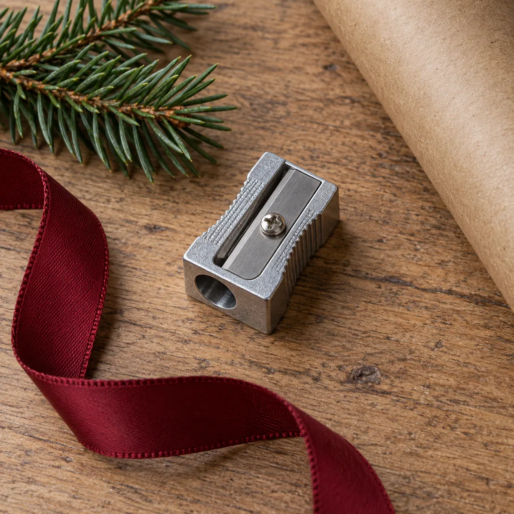 Representative photo-style image of manual pencil sharpener — generated, not a specific product