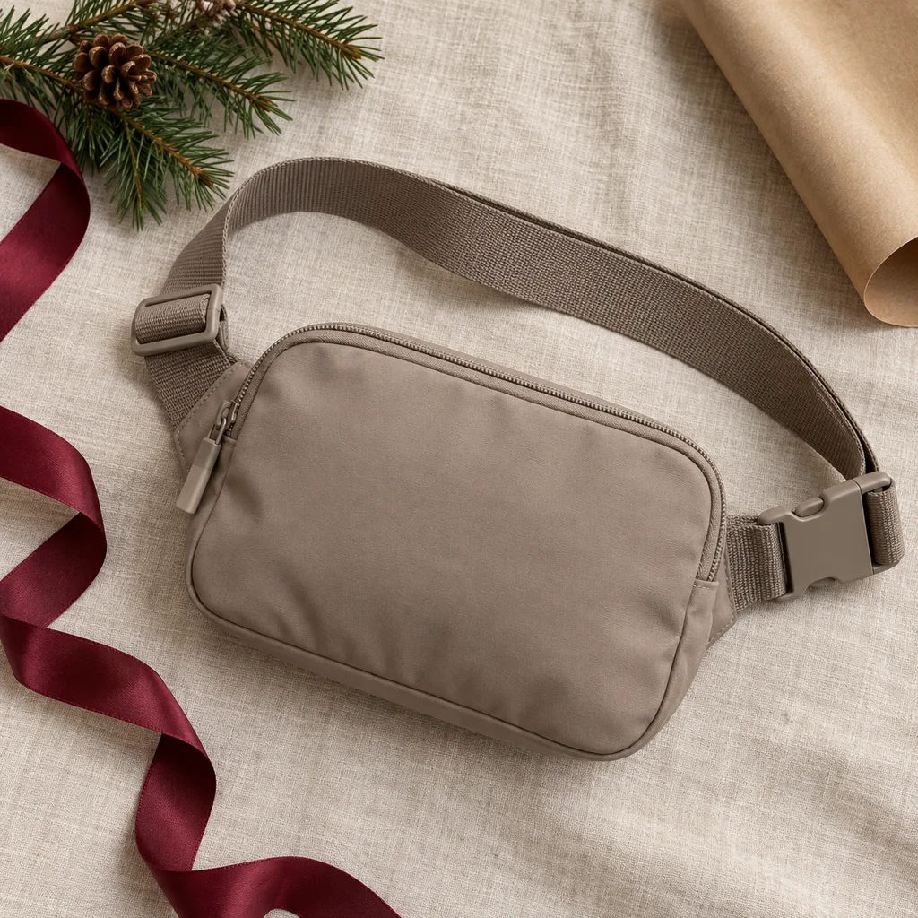 Representative photo-style image of mini belt bag — generated, not a specific product