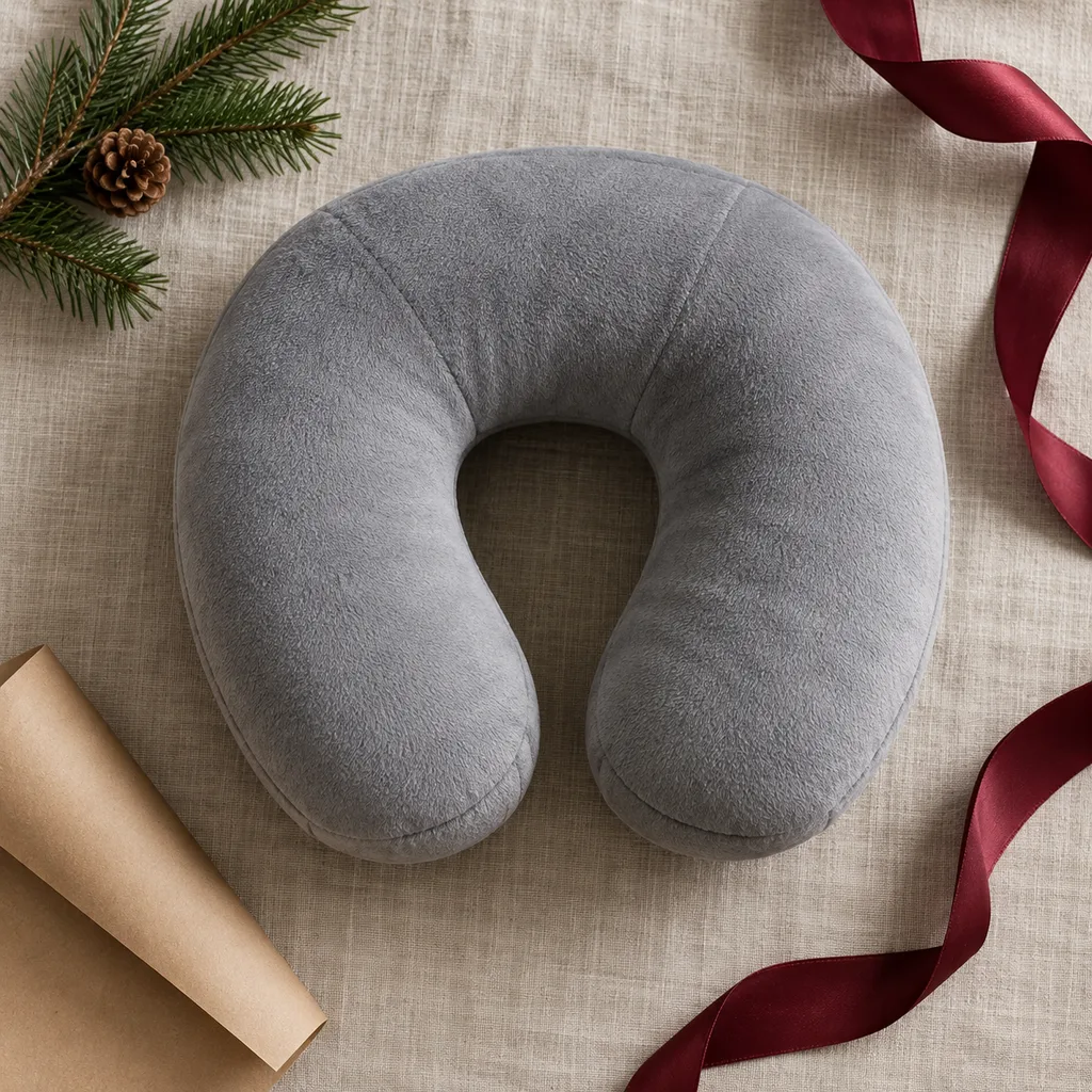 Representative photo-style image of memory foam neck pillow — generated, not a specific product
