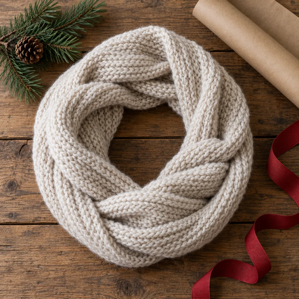 Representative photo-style image of convenient loop infinity scarf — generated, not a specific product