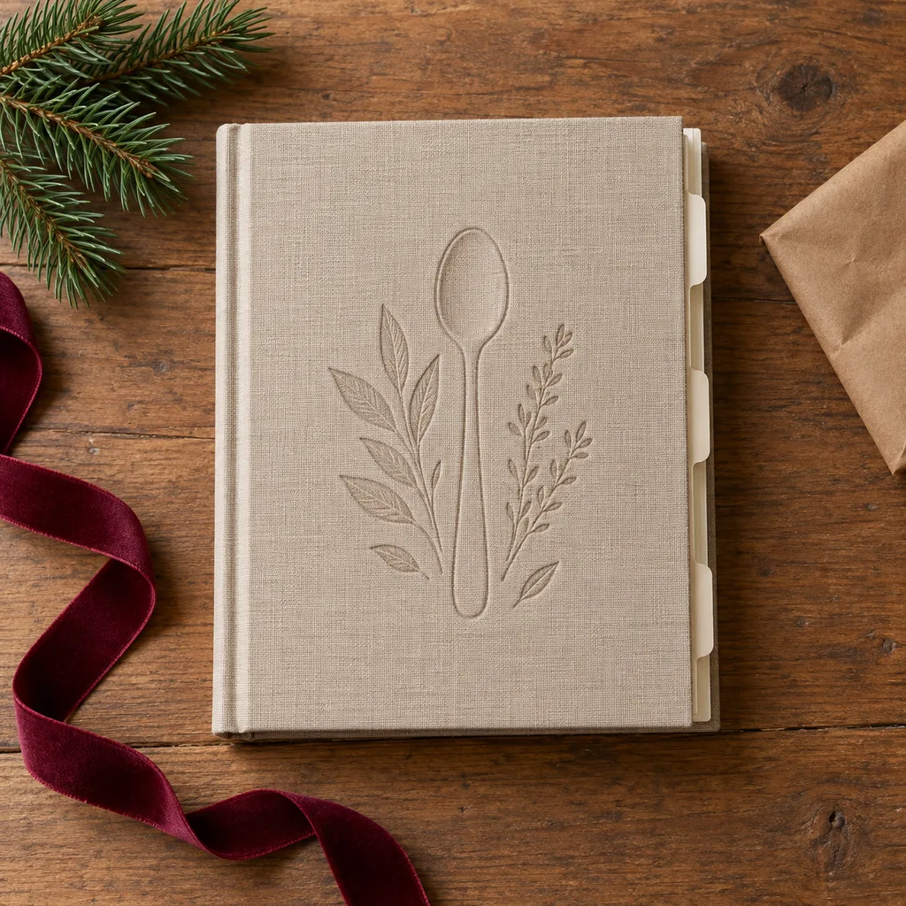 Representative photo-style image of culinary recipe notebook — generated, not a specific product