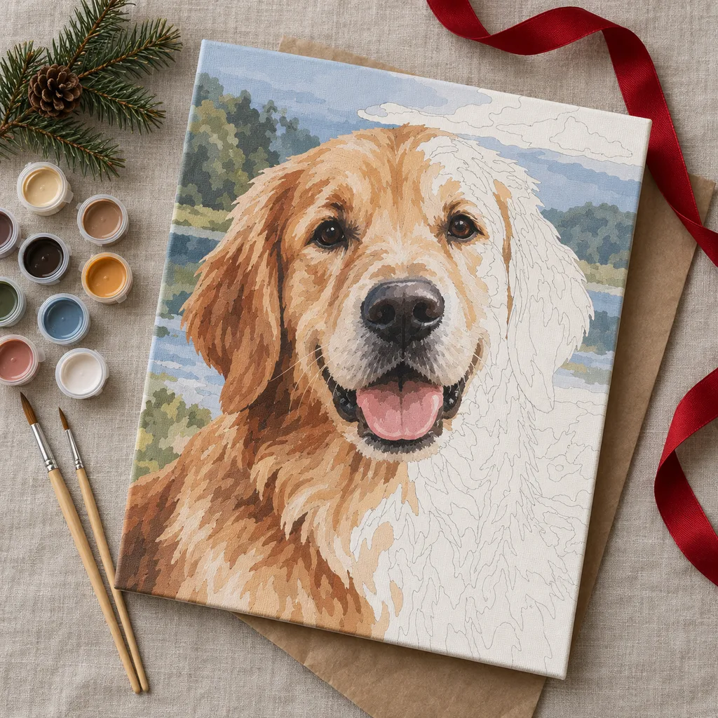 Representative photo-style image of paint by numbers custom — generated, not a specific product