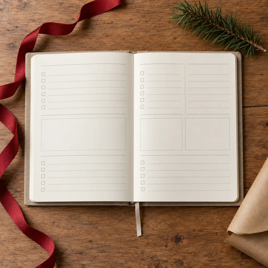 Representative photo-style image of daily productivity planner — generated, not a specific product