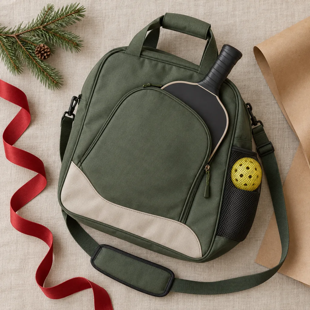 Representative photo-style image of dedicated pickleball equipment bag — generated, not a specific product