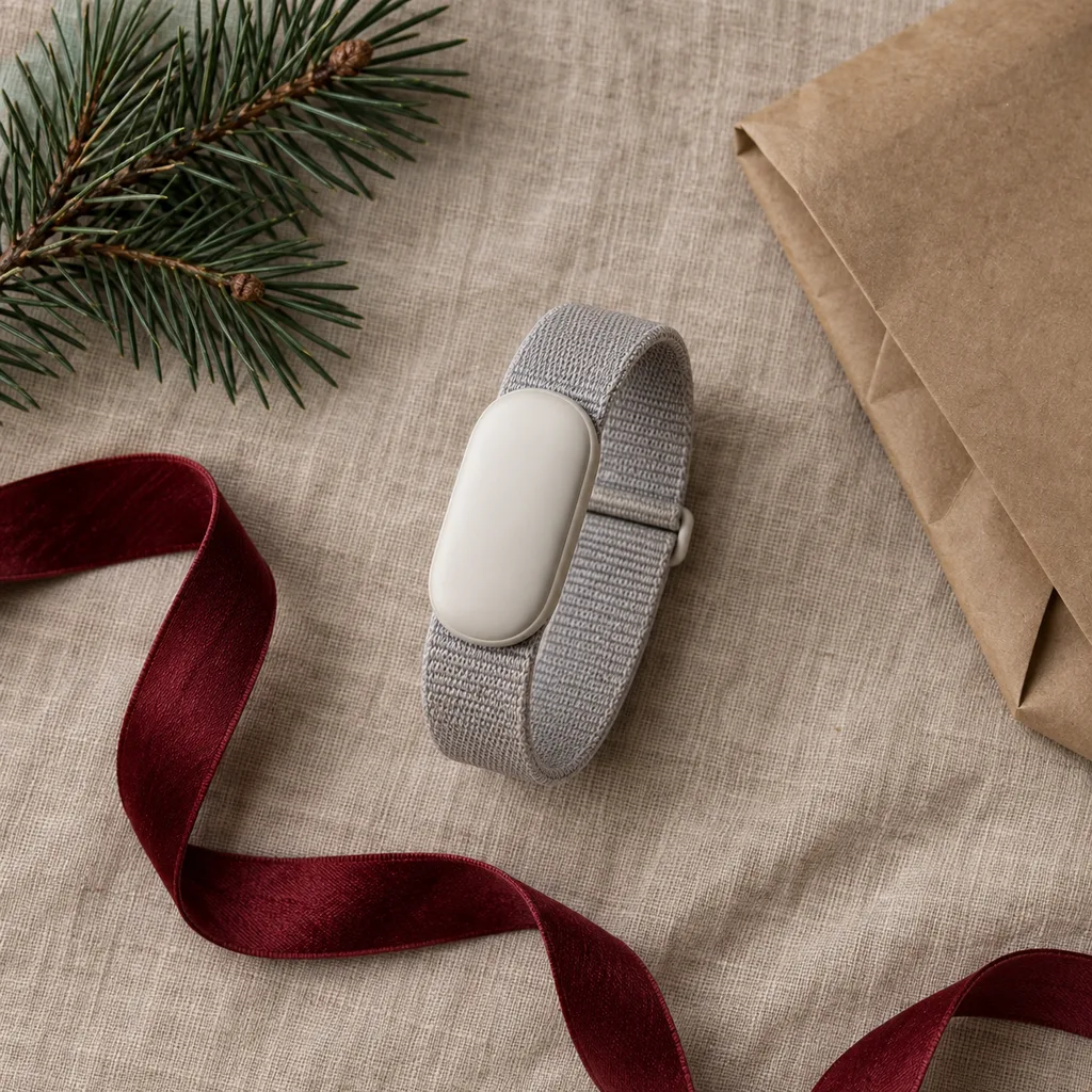 Representative photo-style image of dedicated sleep quality monitor — generated, not a specific product
