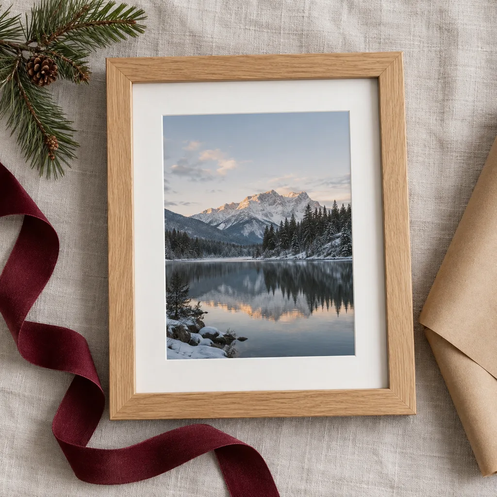 Representative photo-style image of desk or tabletop photo frame — generated, not a specific product