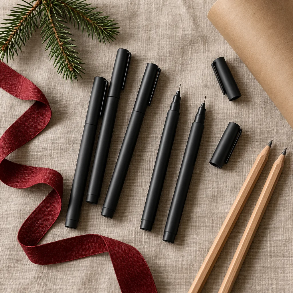 Representative photo-style image of detail fine liner pen set — generated, not a specific product