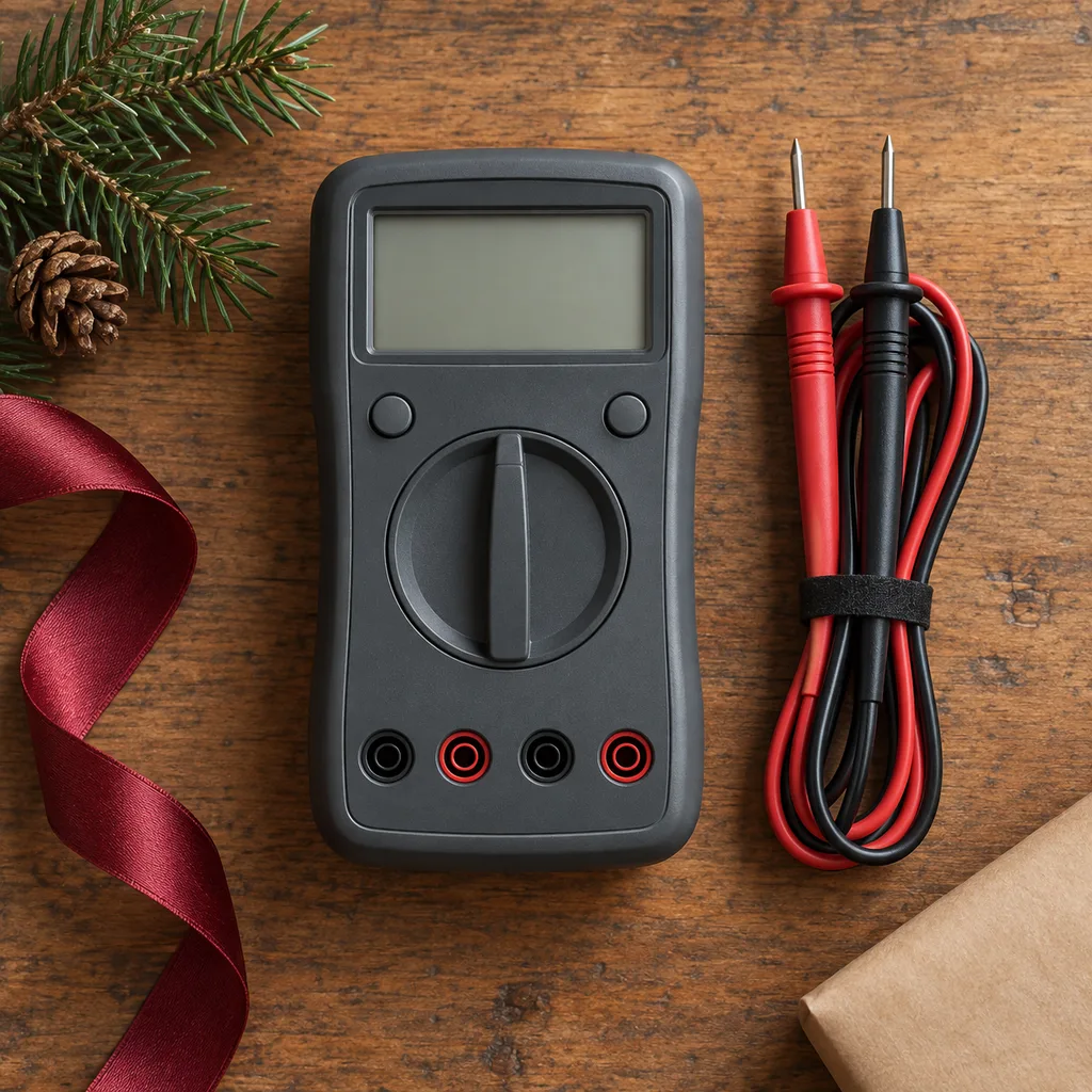 Representative photo-style image of digital multimeter — generated, not a specific product