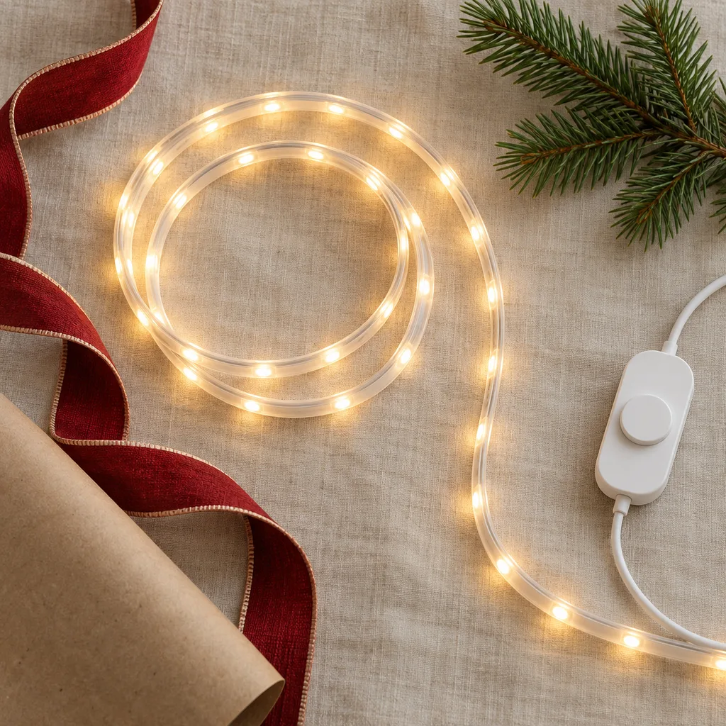 Representative photo-style image of dimmable smart led light strip — generated, not a specific product