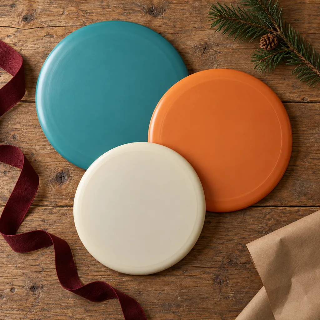 Representative photo-style image of disc golf starter set — generated, not a specific product