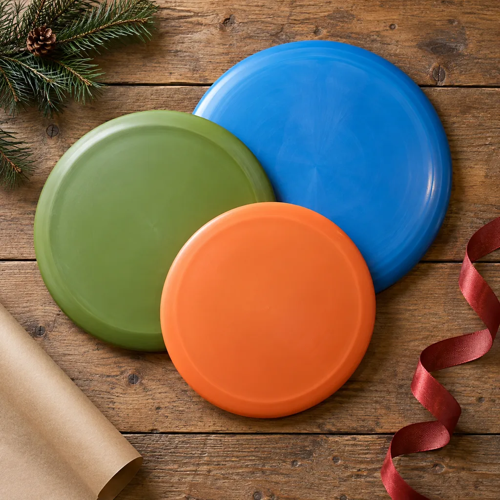 Representative photo-style image of disc golf starter set — generated, not a specific product