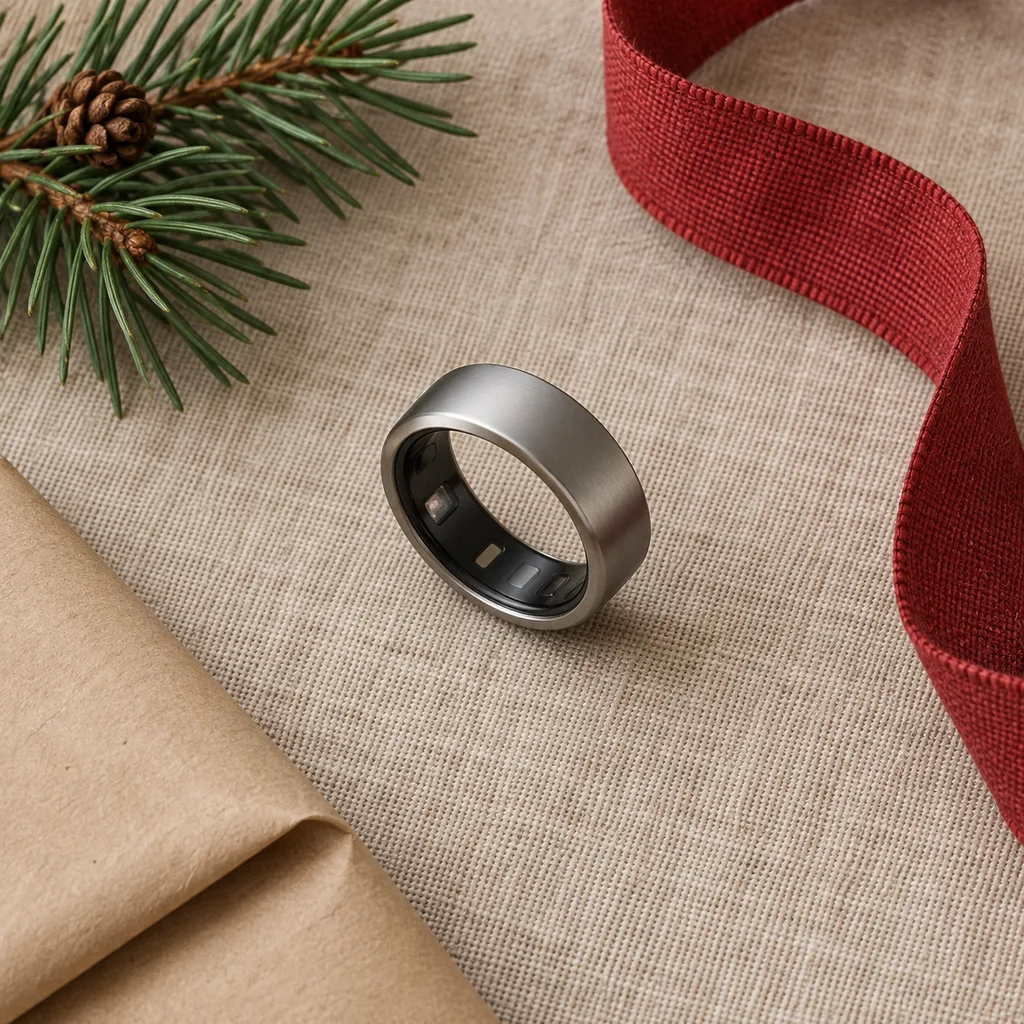 Representative photo-style image of discreet smart activity tracking ring — generated, not a specific product