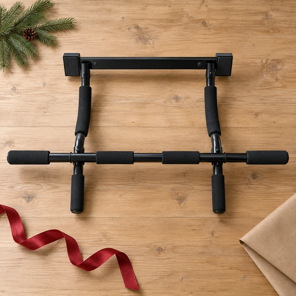 Representative photo-style image of doorway frame pull-up bar — generated, not a specific product