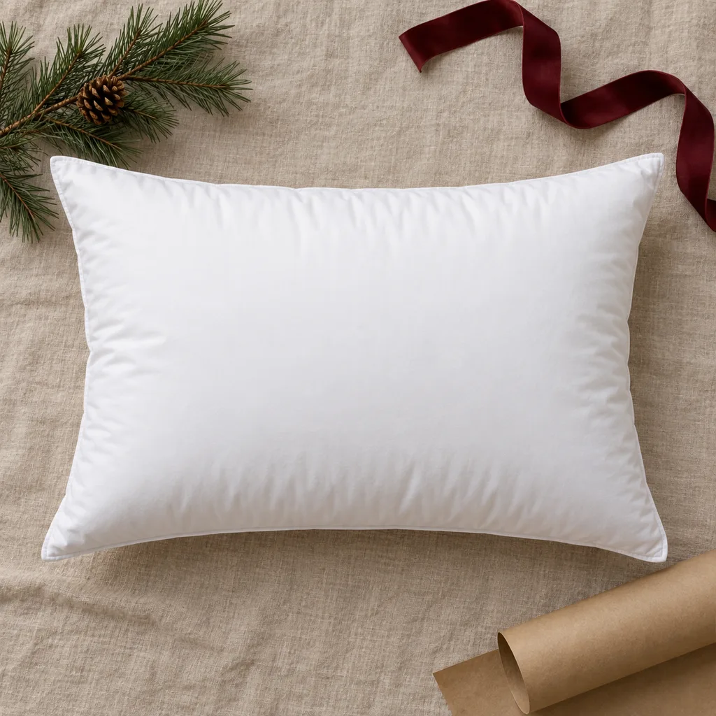 Representative photo-style image of down alternative bed pillow — generated, not a specific product
