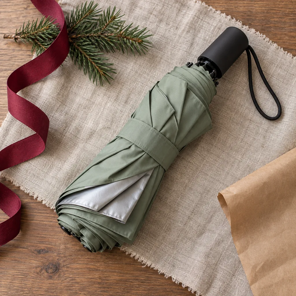 Representative photo-style image of dual-purpose uv protection umbrella — generated, not a specific product