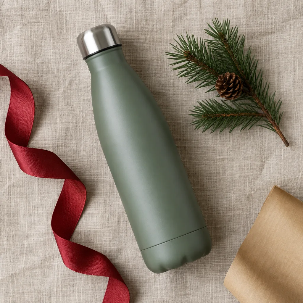 Representative photo-style image of durable reusable water bottle — generated, not a specific product