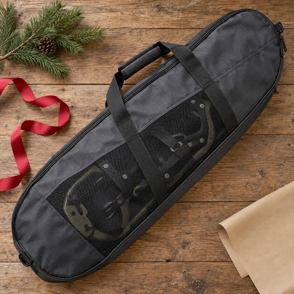 Representative photo-style image of durable snowshoe carry bag — generated, not a specific product