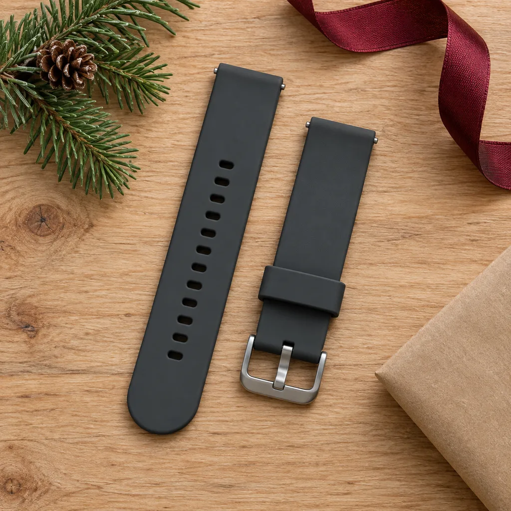 Representative photo-style image of durable sport silicone watch band — generated, not a specific product