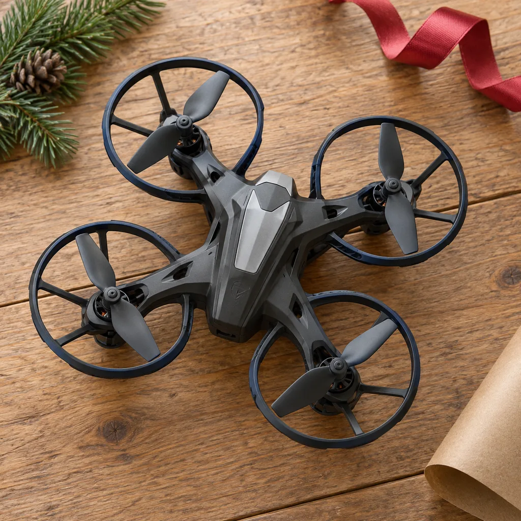 Representative photo-style image of durable toy stunt drone — generated, not a specific product