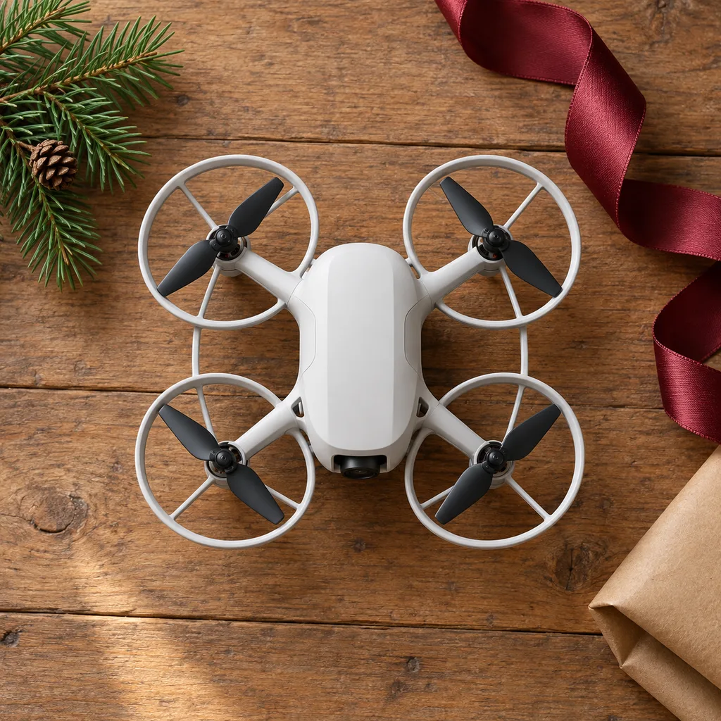Representative photo-style image of easy-to-fly beginner training drone — generated, not a specific product