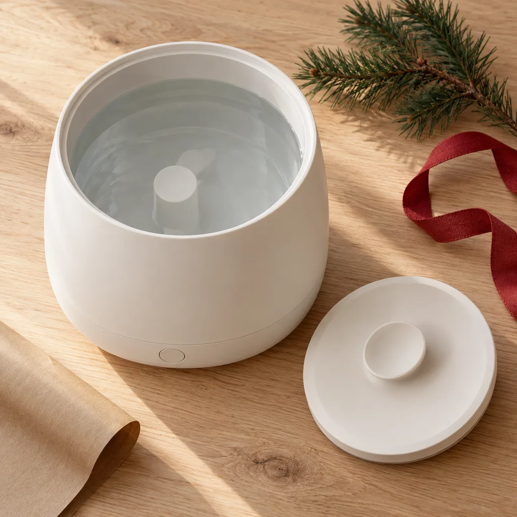 Representative photo-style image of easy top-fill humidifier — generated, not a specific product