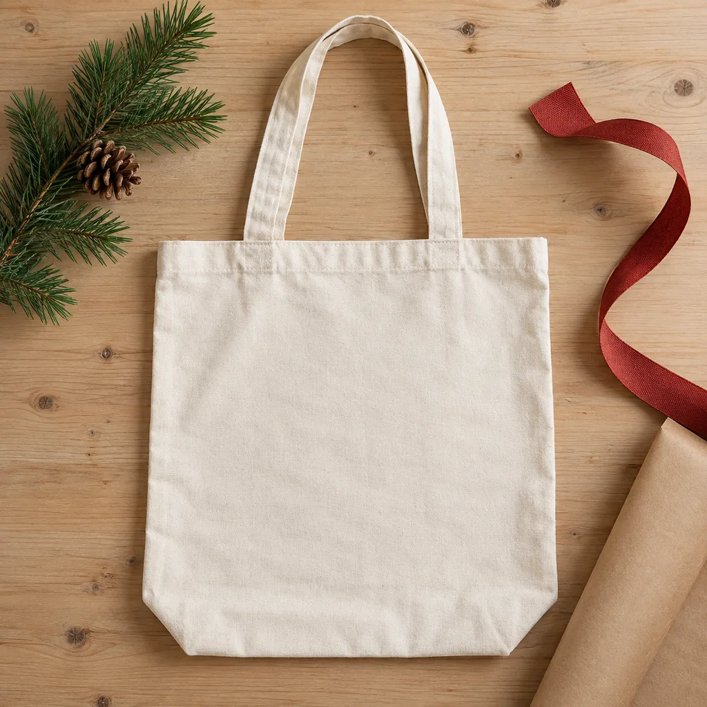 Representative photo-style image of eco-friendly reusable market tote — generated, not a specific product