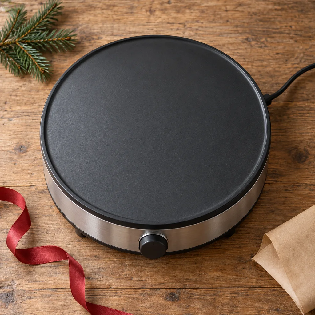 Representative photo-style image of electric crepe and blintz maker — generated, not a specific product
