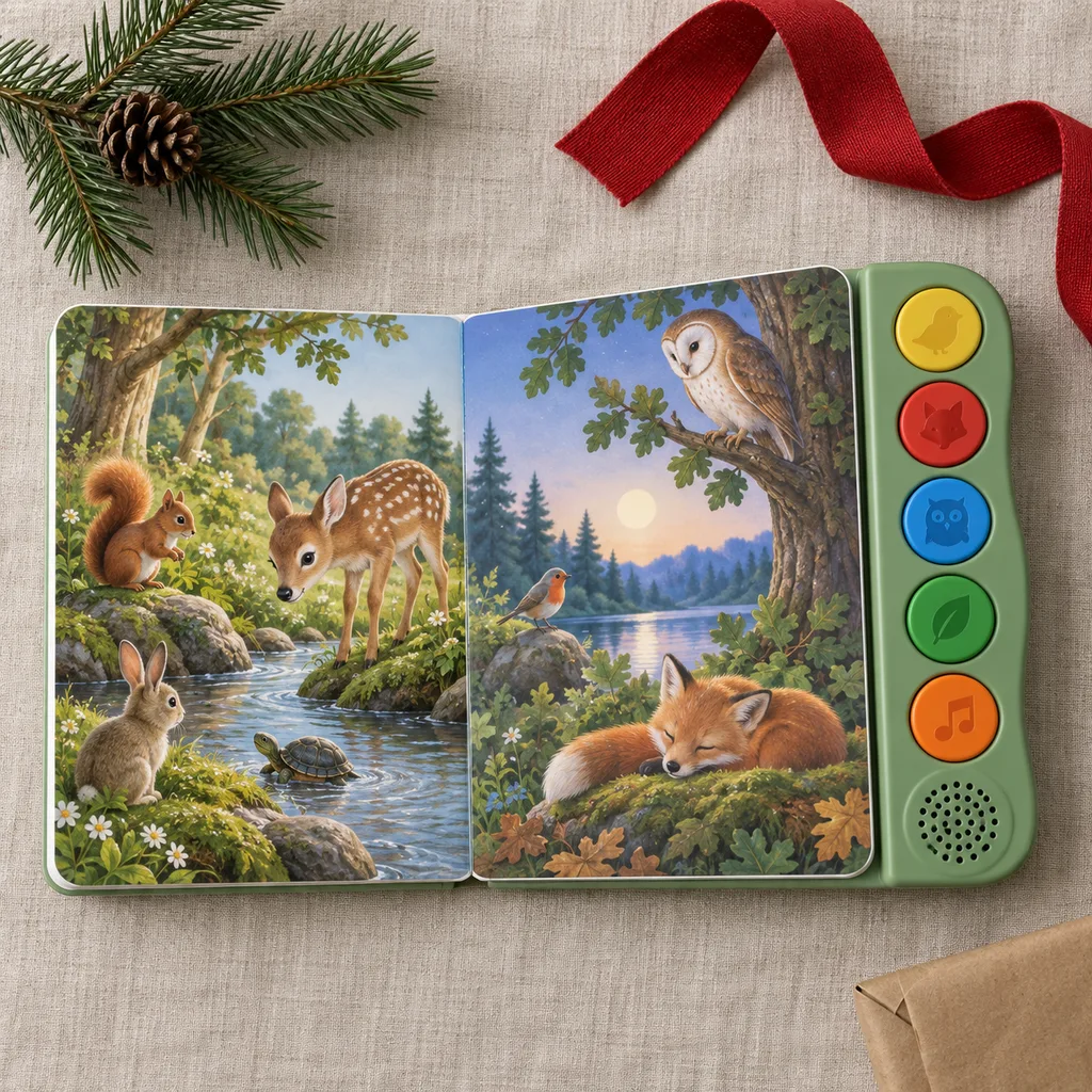 Representative photo-style image of electronic interactive story book — generated, not a specific product