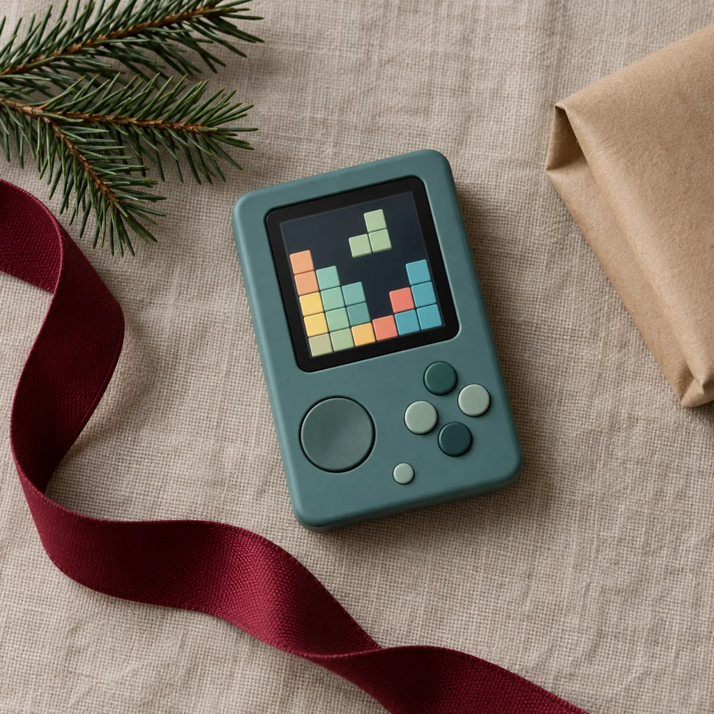 Representative photo-style image of electronic puzzle game — generated, not a specific product
