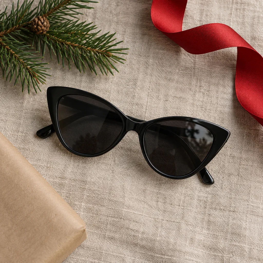 Representative photo-style image of cat eye sunglasses — generated, not a specific product