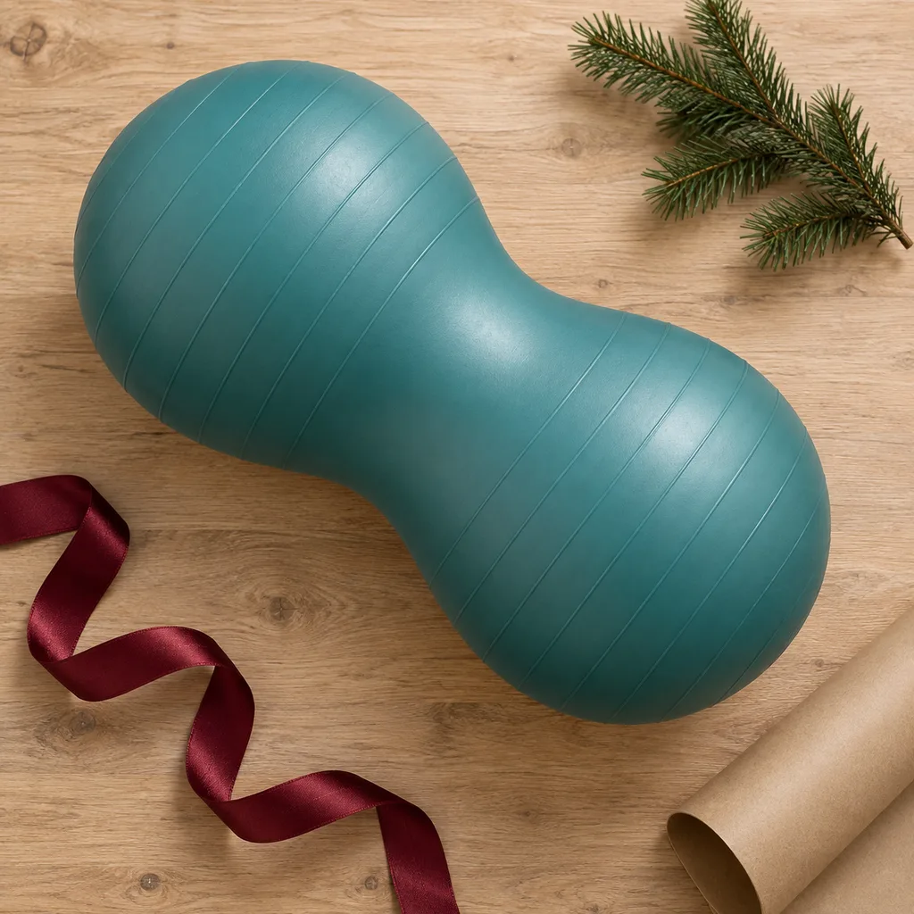 Representative photo-style image of peanut exercise ball — generated, not a specific product