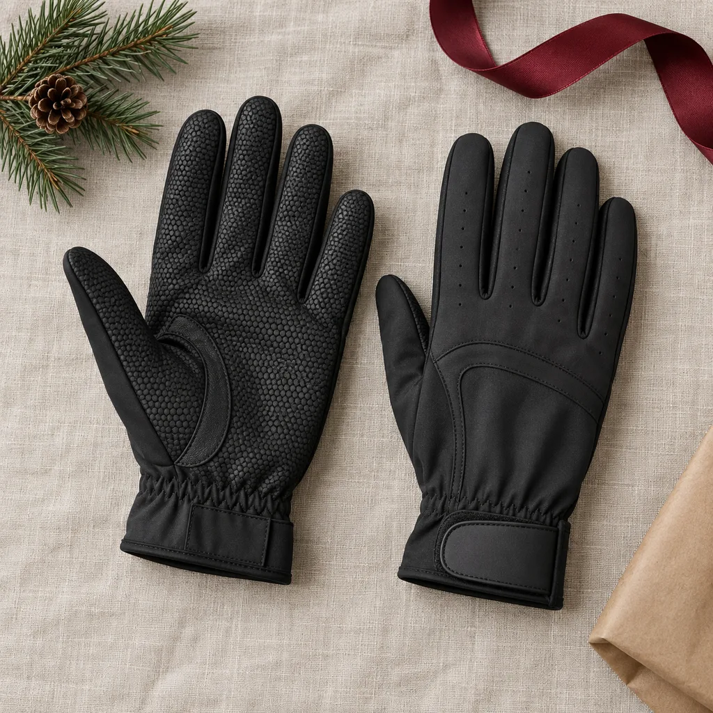 Representative photo-style image of enhanced grip rain golf gloves set — generated, not a specific product