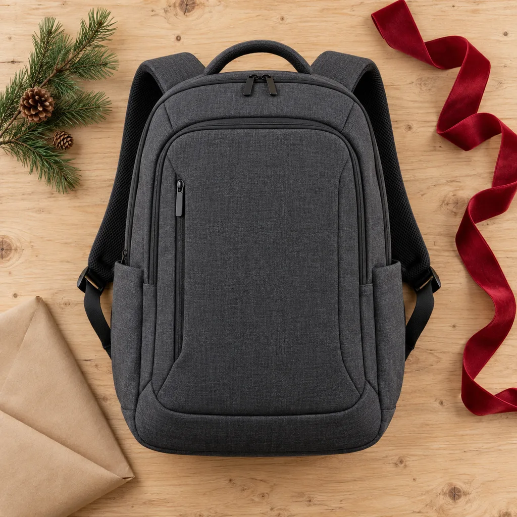 Representative photo-style image of ergonomic laptop backpack — generated, not a specific product
