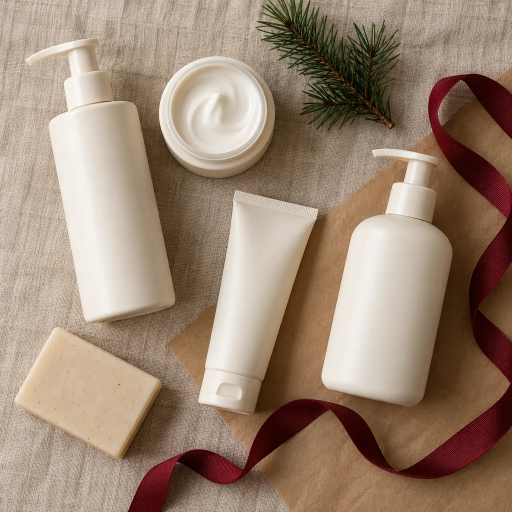 Representative photo-style image of essential daily skincare routine collection — generated, not a specific product