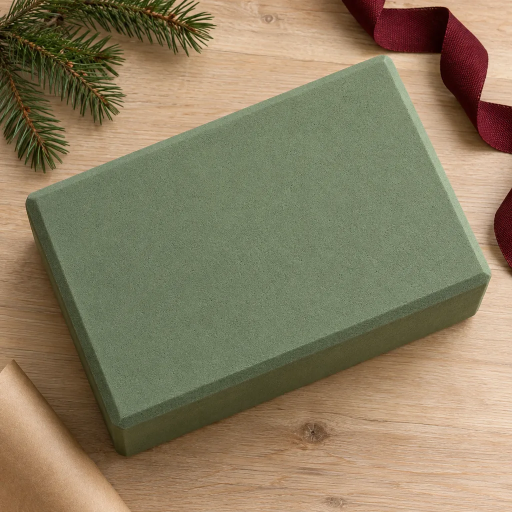 Representative photo-style image of extra-large yoga support block — generated, not a specific product