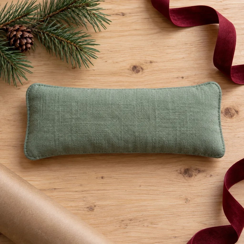 Representative photo-style image of eye pillow for relaxation — generated, not a specific product