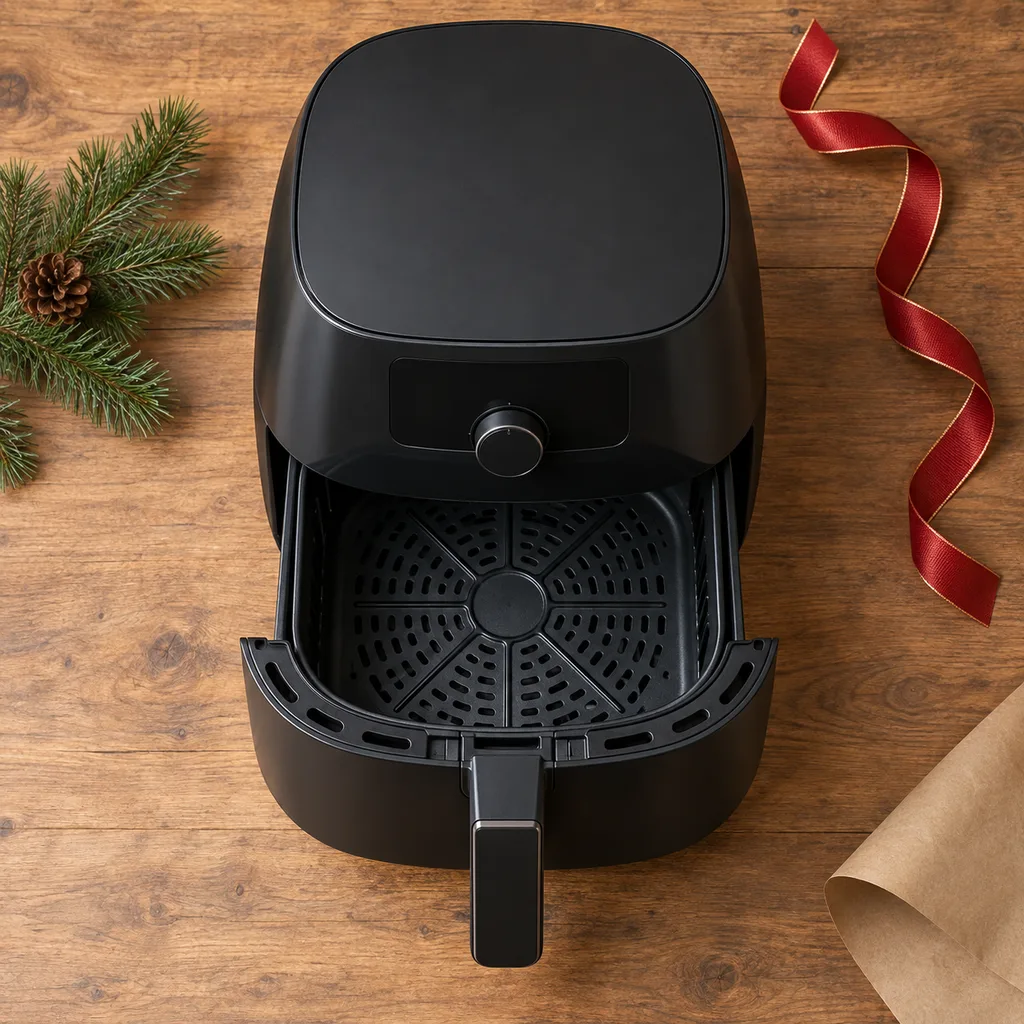 Representative photo-style image of family size air fryer — generated, not a specific product