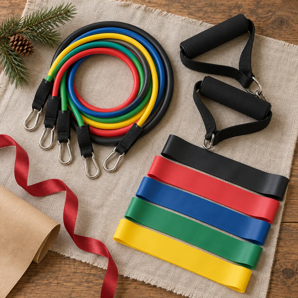 Representative photo-style image of resistance tube set — generated, not a specific product