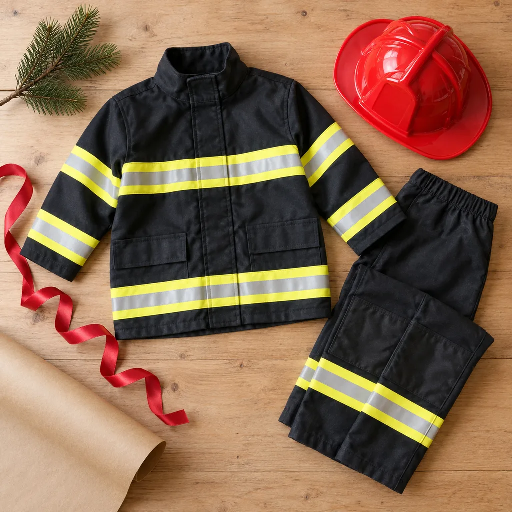 Representative photo-style image of firefighter role play outfit — generated, not a specific product
