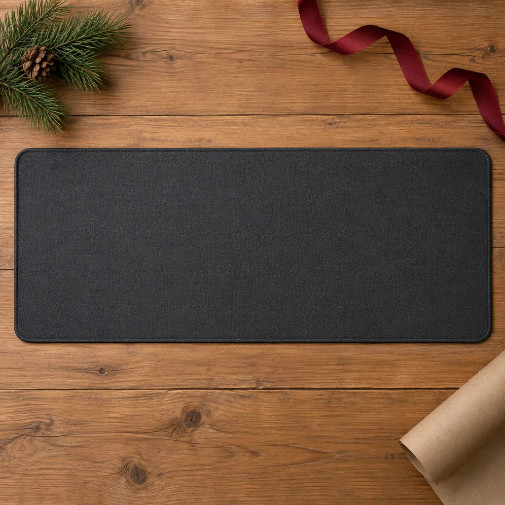 Representative photo-style image of full desk mouse pad — generated, not a specific product